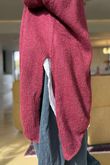 Made in Italy Big Softie Super Slant Knit Top Burgundy